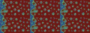 Raster deseni. Çiçekli çiçek deseni, suluboya. Küçük çiçekte güzel bir çiçek deseni..