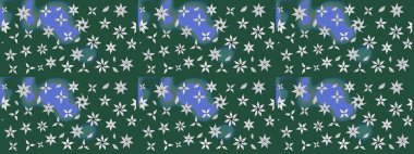 Zarif, parlak ve yeşil çiçek desenli bir taslak. Sabıka baskıları, bebek kıyafetleri, duvar kâğıtları, paket kutuları vb..