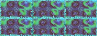 Raster illüstrasyonu. Yumuşak, yeşil renkli bahar çiçekleri. Raster deseni. Patlayan çiçekler soyut yerleştirilmiş.