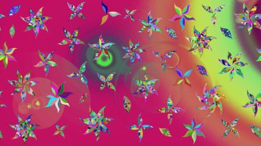 Raster suluboya çiçek deseni, narin çiçekler, mor çiçekler, tebrik kartı şablonu. Güzel kumaş deseni.