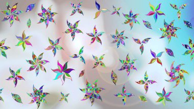 Çiçek desenli eskiz, yaz çiçekleri. Gri renkli çiçekler. Renkli Bahar Teması eskiz kalıbı. Düz Çiçek Elementleri Tasarımı.