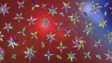 Elle boyanmış suluboya resim çizimleri, çiçekler ve bitkiler. Kahverengi renkte çiçekler.