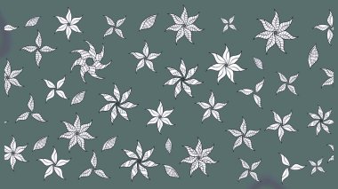 El çizimi çiçek çizimi deseni (fayans). Şirin çiçekli, desenli, nötr renklerde renkli eskiz deseni. Tekstil için suluboya çizim deseni.