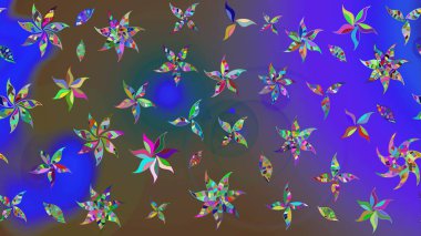 Suluboya çizim kalıbı. Dekorasyon ve tasarım için güzel bir desen. Moda baskısı. Çiçeğin suluboya çizimlerinin mükemmel deseni. Eski model. Raster illüstrasyonu.