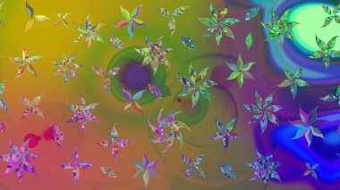 El çizimi Raster çizimi. Çizim çiçek deseni duvar kağıdı, web sitesi arka planı, ambalaj kağıdı, davetiye, broşür, afiş veya web sitesi için kullanılabilir. Karalama elementleri.