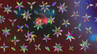 Küçük çiçekte güzel bir desen var. - Mor çiçekler. Çiçek kolajı. Doğa. Çiçek arkaplan. Çiçek kompozisyonu. Raster deseni.