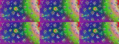 Yaz çiçekleri teması. Klasik çiçekler. El çizimi, soyut ve süslü elementler. Yeşil renkler. Suluboya resim taklit Raster illüstrasyonu.