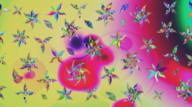 Tarafsız renklerde çiçeklerle çizilmiş çiçek deseni. Suluboya tarzında nötr renkler üzerine çiçekler.