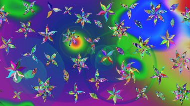 Şatafatlı bahar bahçesi dokusu. Flower eskiz arka planı. Çiçek deseni. Raster illüstrasyonu.