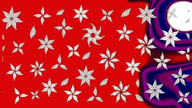 Küçük çiçekte güzel bir çiçek deseni var. Raster deseni. Çiçekli çiçek deseni, suluboya..