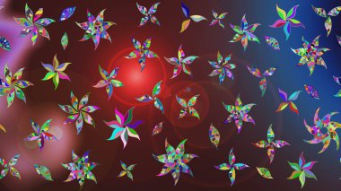 Güzel kumaş deseni. Küçük bir çiçekte eskiz deseni. Raster illüstrasyonu. Güzel çiçek arkaplanı..