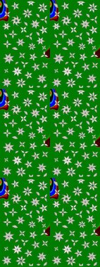 Sanat, çiçeklere ilham verir ve arka plan bırakır. Karalama çiçekleri çizim kalıbı. Yeşil el çizimi desen. Raster deseni.