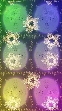 Kış Noel 'inde kar bembeyaz kristal element. Xmas Frost kar taneleri izole edilmiş siluet sembolü. Meteoroloji buz koleksiyonu. Kar Tanesi raster ikonu arka plan nötr, mor, yeşil renk. Raster.