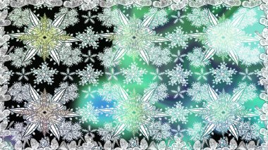 Düz Çiçek Elementleri Tasarımı. Raster illüstrasyonunda kusursuz çiçek deseni. Tarafsız renklerde çiçekler. Renkli Yaz Temalı Kusursuz Arkaplan.