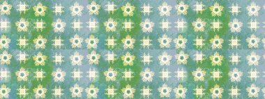 Çiçekli çiçek deseni, suluboya. Raster deseni. Küçük çiçekte güzel bir çiçek deseni..