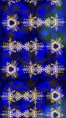 El çizimi Noel Raster illüstrasyonu. Yeni yıl dekoratif kar taneleri arka planı. Kış Kar Taneleri Karalamaları.