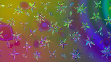 Suluboya etkisi. Botanik çizim kalıbı. Organik elementler. Raster deseni.