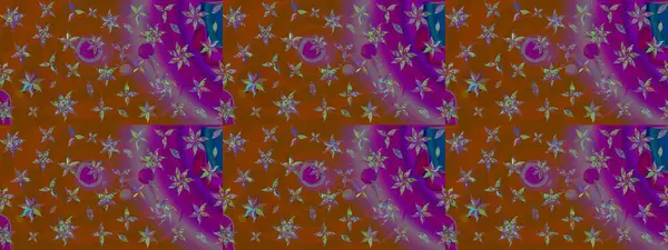 Renkli Bahar Teması eskiz kalıbı. Raster Modaya uygun kumaş deseni. Düz Çiçek Elementleri Tasarımı. Kahverengi renkli şirin çiçek deseni.