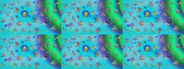 Raster. Raster illüstrasyonu. Eskiz geçmişi. Tomurcukları çiçek olan sevimli bir çiçek deseni. Kumaş, tekstil, duvar kağıdı baskısı için. Antika retro tarzı.