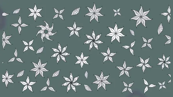 El çizimi çiçek çizimi deseni (fayans). Şirin çiçekli, desenli, nötr renklerde renkli eskiz deseni. Tekstil için suluboya çizim deseni.