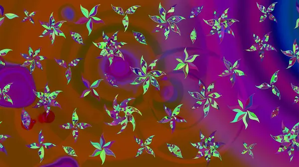 Şatafatlı bahar bahçesi dokusu. Flower eskiz arka planı. Çiçek deseni. Raster illüstrasyonu.