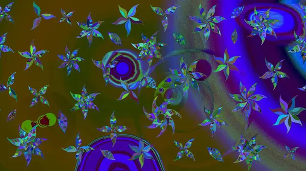 Gömlek baskısı için çiçek boyası. Kahverengi renkli çiçekler. Çiçek eskiz kalıbı geçmişi.