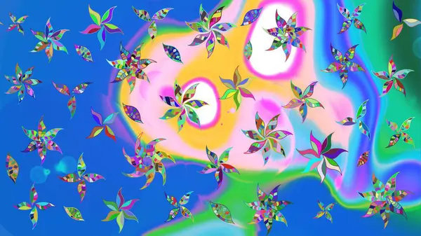 Kartlar, davetiyeler, tarih kartları ve daha fazlası için kullanılabilir. Raster şirin suluboya çiçek desenleri çiziyor. Büyük bir suluboya çiçek seti..