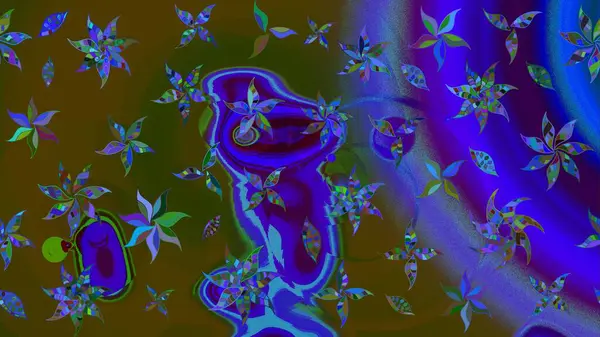 Modern stil dokusu. Çiçek desenli raster, kahverengi çizgi grafik deseni soyut raster arkaplan.