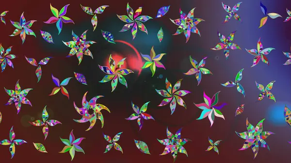 Küçük çiçekte güzel bir desen var. - Mor çiçekler. Çiçek kolajı. Doğa. Çiçek arkaplan. Çiçek kompozisyonu. Raster deseni.