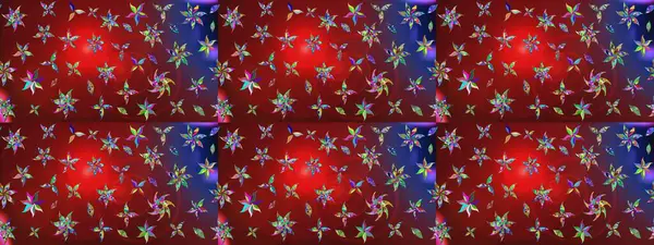 Kırmızı renkte çiçek çizimi. Kırmızı renkte çiçekler. Şatafatlı bahar bahçesi dokusu. Raster illüstrasyonu. Çiçek deseni.