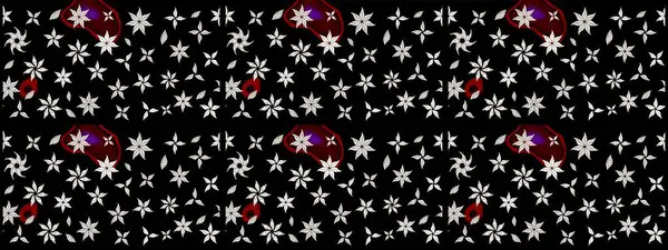 Siyah üzerine çiçekler. Suluboya, elle çizilmiş. Eskiz arkaplan modeli. Raster stoku.