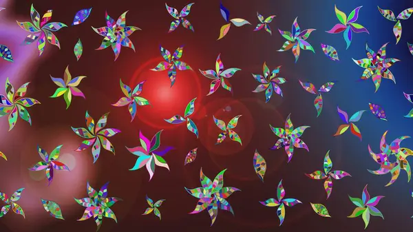 Güzel kumaş deseni. Küçük bir çiçekte eskiz deseni. Raster illüstrasyonu. Güzel çiçek arkaplanı..