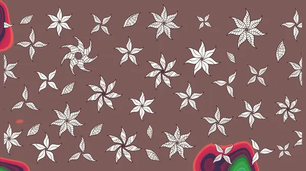 Tekstil veya kitap kapakları, imalat, duvar kağıtları, baskı, hediye paketi ve yapıştırma kitabı için çiçek eskizi geçmişi. Raster illüstrasyonu. Küçük ölçekli çiçeklerdeki basit sevimli desen.