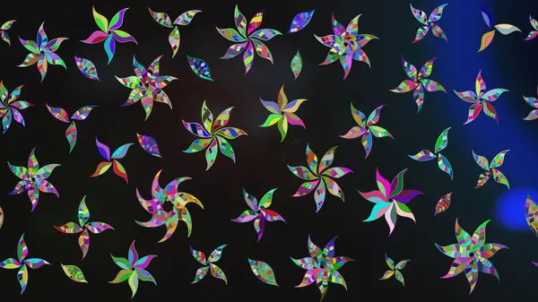 Güzel suluboya yaz çiçekleri deseni..