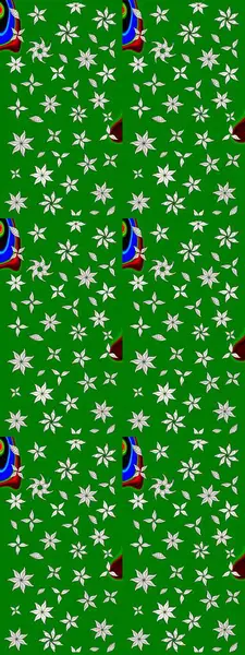 Sanat, çiçeklere ilham verir ve arka plan bırakır. Karalama çiçekleri çizim kalıbı. Yeşil el çizimi desen. Raster deseni.