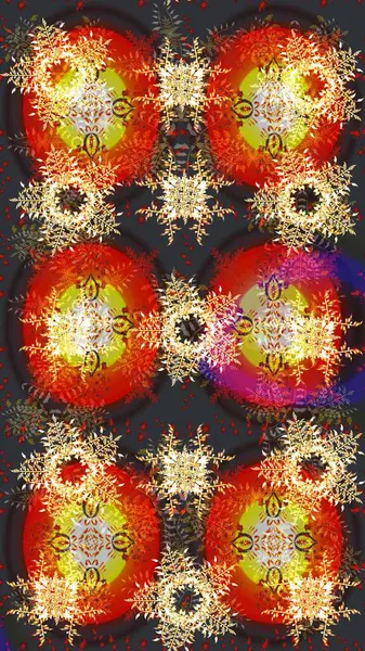 Kış kartı Mutlu Noeller, Yeni Yıl ve Mutlu Tatil Raster çizimleri. Gri, kahverengi ve kırmızı kar tanelerinin olduğu bir Noel kartı. Gri, kahverengi ve kırmızı renkler. Kar taneleri arkaplanı.