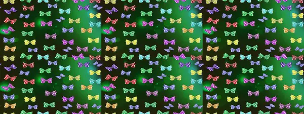 Elle çizilmiş kelebeklerle. Yeşil renklerin soyut arkaplanı. Renkli romantik kelebekler arka planı. Dekoratif Raster illüstrasyonu.