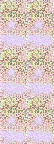 Çocuk kelebeklerin pürüzsüz deseni. Gri arka planda güzel renkli kelebekler. Raster Moda Kelebekleri Çocuk Duvar Kağıdı.