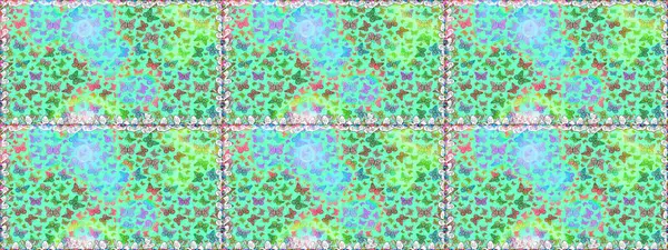 Çizim, karalama, karalama. Kusursuz. Kelebekli tasarım. Mavi arka planda kelebekler. Sonsuz. Raster illüstrasyonu.