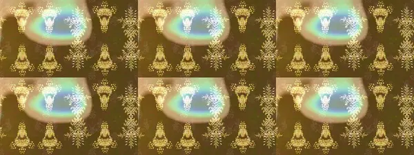 Raster illüstrasyonu. Kahverengi, nötr ve bej renkli kar taneleri. Yılbaşı Biçimi.