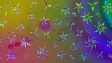 Simple cute pattern in small-scale flowers. Raster illustration. Floral sketch background for textile or book covers, manufacturing, wallpapers, print, gift wrap and scrapbooking.