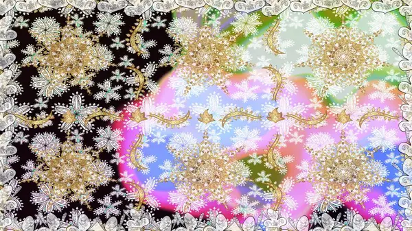 Kusursuz klasik raster altın desenli. Geleneksel oryantasyon süsü. Klasik klasik klasik arka plan. Altın elementlerle nötr renklerde altın desen.