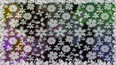 Gri renkli etnik çiçeklerle kusursuz bir desen. Raster Çiçek İllüstrasyonu güzel tekstil..