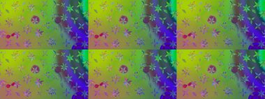 Raster stili kumaş deseni. Çiçekler suluboya çizim deseni.