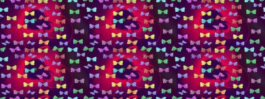 Kart, baskı ve davetiye için basit şirin bir desen. Giysi tasarımı için mor arka planda geleneksel Raster halk çiçekleri dekoru. Nakış, egzotik kelebeklerle süslü çiçek çizimi deseni..