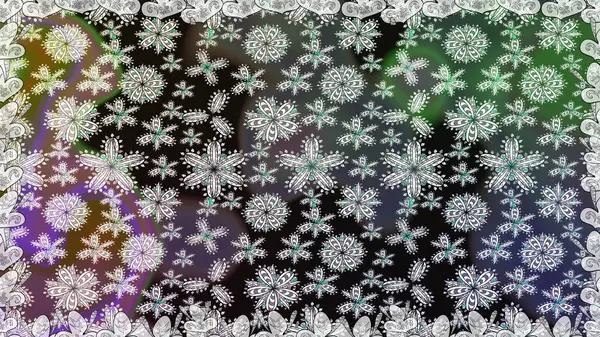 Gri renkli etnik çiçeklerle kusursuz bir desen. Raster Çiçek İllüstrasyonu güzel tekstil..