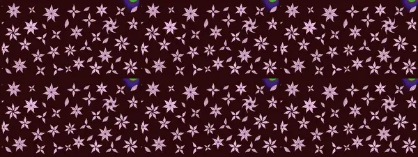 Çiçek deseni. Düz Çiçek Elementleri Tasarımı. Renkli Bahar Teması eskiz kalıbı. Raster çizimi. Güzel kumaş deseni..