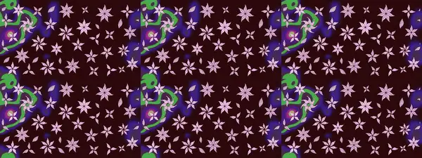 Renkli Yaz Temalı eskiz kalıbı. Güzel kumaş deseni. Düz Çiçek Elementleri Tasarımı. Raster illüstrasyonunda çiçek deseni çizimi.