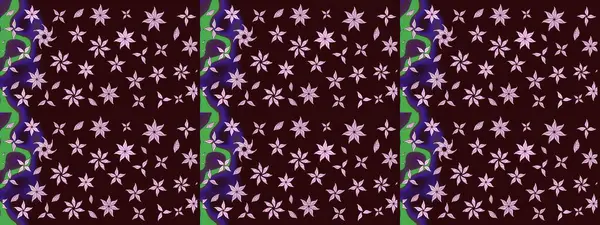 El yapımı çiçek ve bitki koleksiyonu. Raster illüstrasyonu. Şirin karalamalı çiçek desenli çizim. Raster illüstrasyonu. Eskiz tarzı kahverengi renklerde.