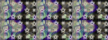 Altın desenli mavi, gri ve nötr renklerde altın elementler. Altın şablonu çiz. Raster doğulu süsü.